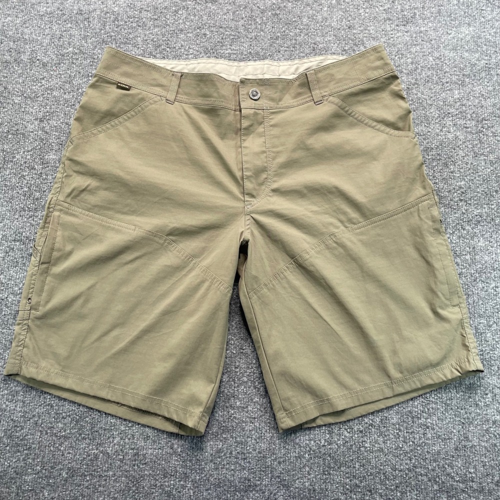 KUHL Renegade Shorts Men's 38 Green Cargo Hiking Outdoor
